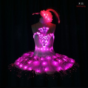 Showgirl led dance tutu light dress